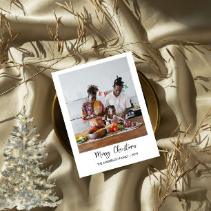 Carte de vacances en collage photo minimaliste mod