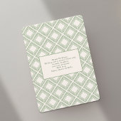 Carte de vacances en diamant vert Prépa