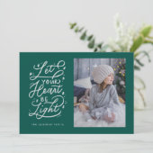 carte de vacances en étoile au coeur léger (Debout devant)