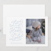 carte de vacances en étoile au coeur léger (Devant / Derrière)