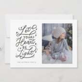 carte de vacances en étoile au coeur léger (Devant)