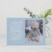 carte de vacances en étoile au coeur léger (Debout devant)