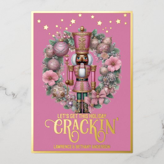 Carte de vacances en feuille de métal (Recto)