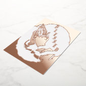 Carte de vacances en feuille métallisée 13 x 18 cm (Rotation)