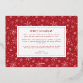 Carte de vacances en feuille multi-photo "C'est un (Verso)