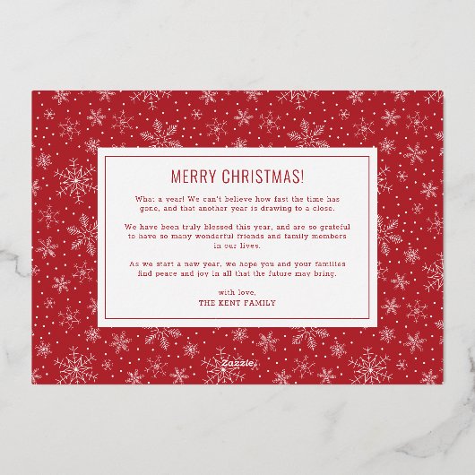 Carte de vacances en feuille multi-photo "C'est un (Verso)