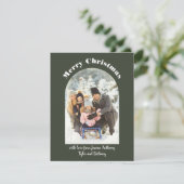 Carte de vacances en forme d'arc (Debout devant)