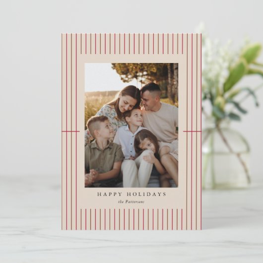 Carte de vacances en gabardine (Debout devant)
