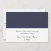 Carte de vacances en hiver Botanical Adorned Joy F (Dos)