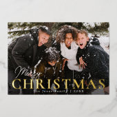 Carte de vacances en métal de Noël Joyeux Noël pho (Recto)