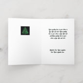 Carte de vacances en or Foil de l'arbre de Noël (Couchage intérieur)