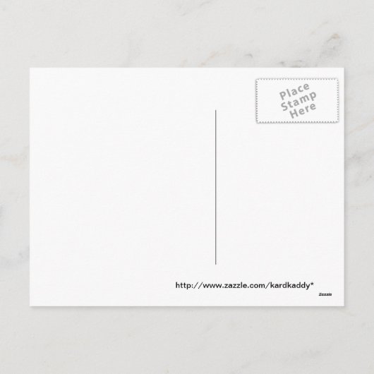 Carte de vacances en pain d'épice personnalisé (Dos)