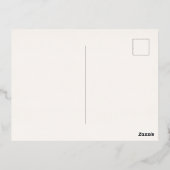 Carte de vacances en papier alu à motif de houx (Verso)