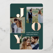 Carte de vacances en papier alu pour diffuser la j (Recto)