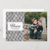 Carte de vacances en papier Cheers (Devant / Derrière)