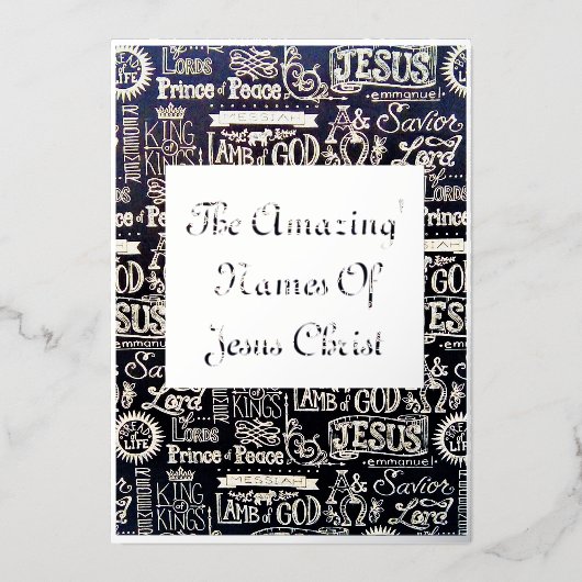 Carte de vacances en papier d'aluminium (Recto)