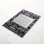 Carte de vacances en papier d'aluminium (Rotation)