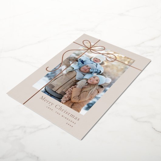 Carte de vacances en papier d'aluminium (Rotation)