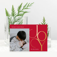 Carte de vacances en papier d'aluminium Divine Joy