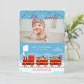 Carte de vacances en train de jouets de Noël (Debout devant)