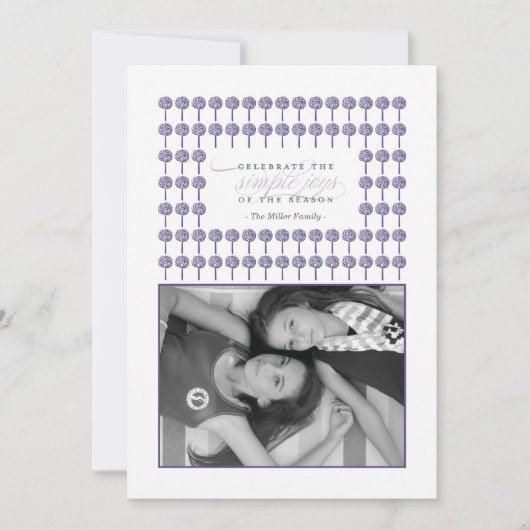 Carte de vacances encadrée Peppermint Majestic (Devant)