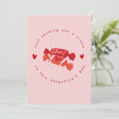 Carte de vacances envoyant de l'amour (Debout devant)