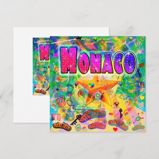 Carte de vacances Epoch Heure Monaco (Devant / Derrière)