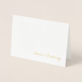 Carte de vacances Etched Gold Foil (Devant)
