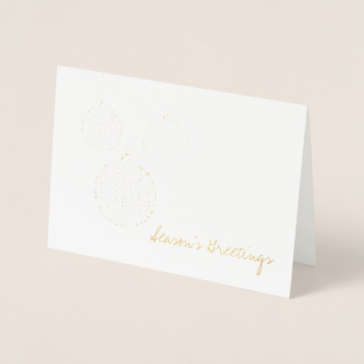 Carte de vacances Etched Gold Foil (Devant)