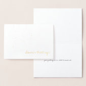 Carte de vacances Etched Gold Foil (Affichage)