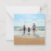 Carte de vacances été photo personnalisée avec vos (Dos)