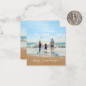 Carte de vacances été photo personnalisée avec vos (Devant/Arrière en situation)