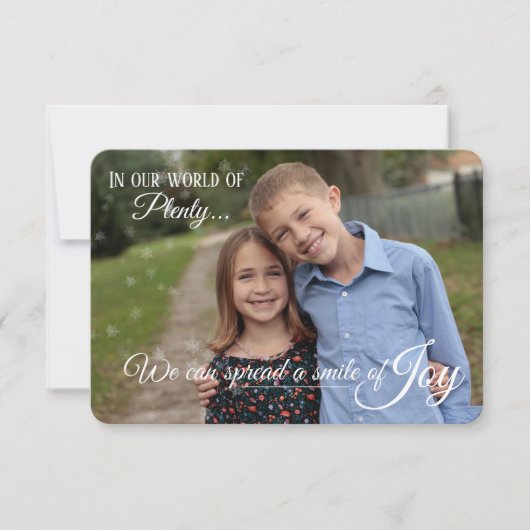 Carte de vacances - Étendre la JOIE (Devant)