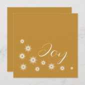 Carte de vacances étoile dorée de joie moderne élé (Devant / Derrière)