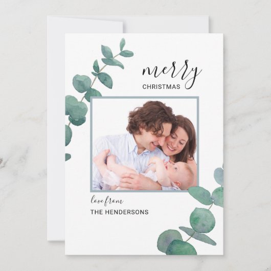 Carte de vacances Eucalyptus Photo Christie (Devant)