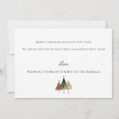 Carte de vacances Faire-part de grossesse Ultrasou (Dos)