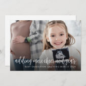 Carte de vacances Faire-part de grossesse Ultrasou (Devant / Derrière)