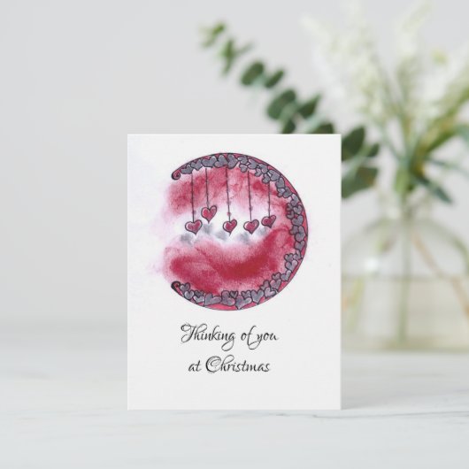 Carte de vacances faite à la main en pensant à vou (Debout devant)