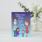 Carte de vacances familiale (Debout devant)