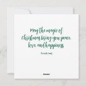 Carte de vacances familiale de cerfs (Dos)