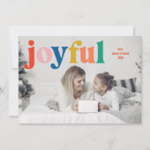 Carte de vacances familiale joyeuse et colorée (Devant)