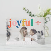 Carte de vacances familiale joyeuse et colorée (Debout devant)