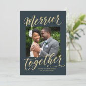 Carte de vacances familiale ou de jeune marié 'Mer (Debout devant)