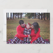 Carte de vacances famille Pine de Noël Florale d'h (Dos)