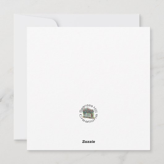 Carte de vacances Feeding Birdie Flat (Dos)