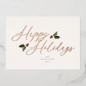 Carte de vacances Festily Foil (Recto)