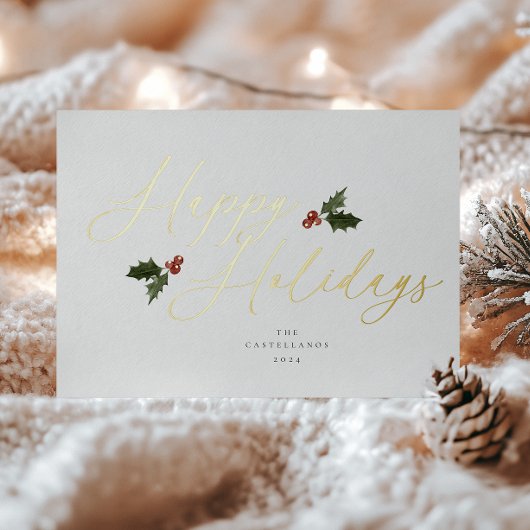 Carte de vacances Festily Foil