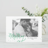 Carte de vacances festive avec confettis joyeux (Debout devant)