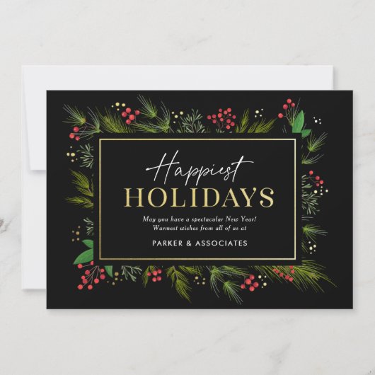 Carte de vacances Festive Frame Business (Devant)