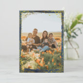 Carte de vacances Festive Photo Gold Parties scint (Debout devant)